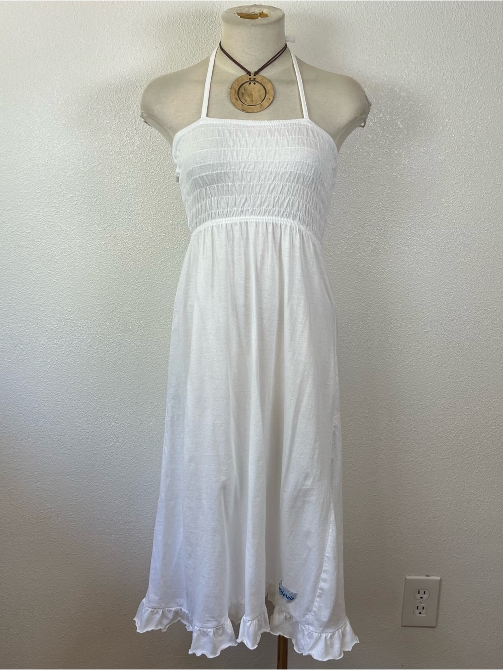 White Halter Sundress